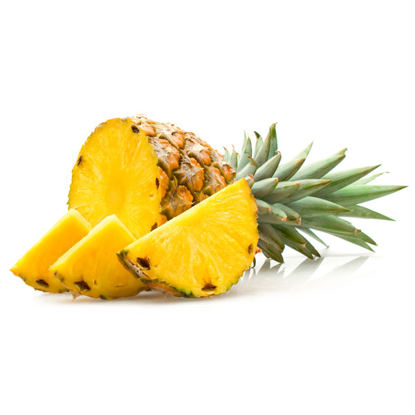 En elegant Ananas, Söt och god exotisk frukt med naturligt utseende och känsla. Detaljerad utformning med realistiskt bladverk. 