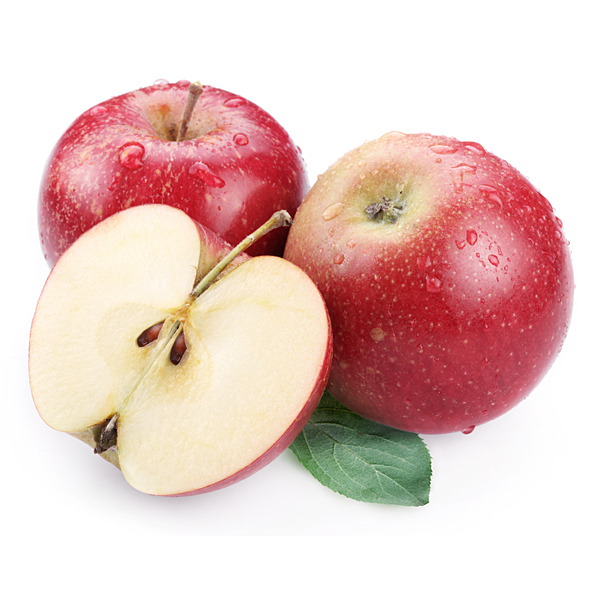 En elegant Äpple (Variationer), Välj färg och storlek med naturligt utseende och känsla. Detaljerad utformning med realistiskt bladverk. 